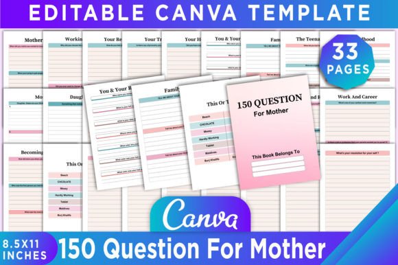 150 Question for Mother: A Canva Template Guide