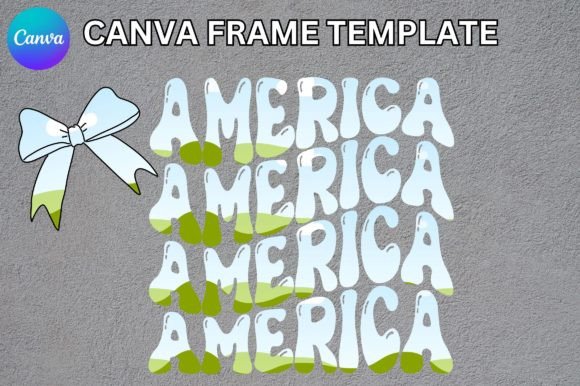 America Coquette Canva Frame Template: A Designer's Take