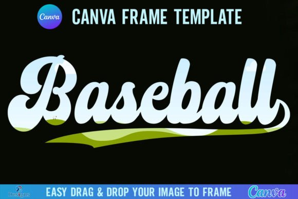 Baseball Canva Template Frame Retro: Vintage Design Made Easy