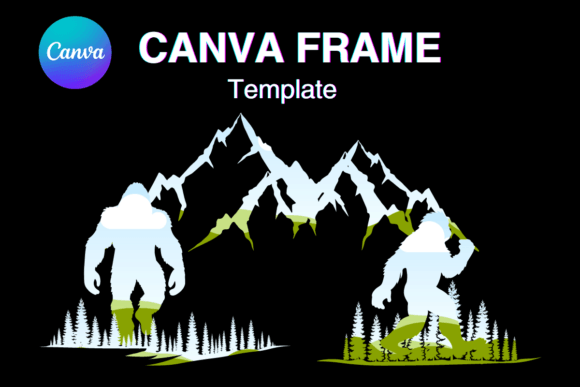 Bigfoot Canva Frame: Unleash Your Yeti Photo Frame Creativity