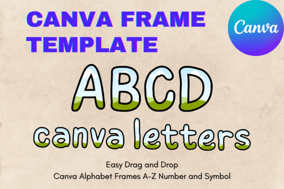 Canva Letters Frame Alphabet TemplateC33: Your DIY Sublimation Letter Solution