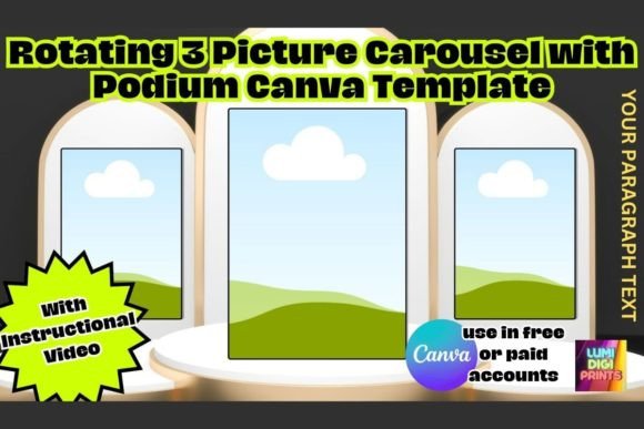 Canva Rotating Carousel Mockup Template for Dynamic Listings