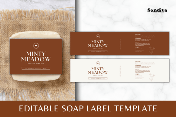 Custom Soap Bar Label Canva Template 2: Elevate Your Packaging