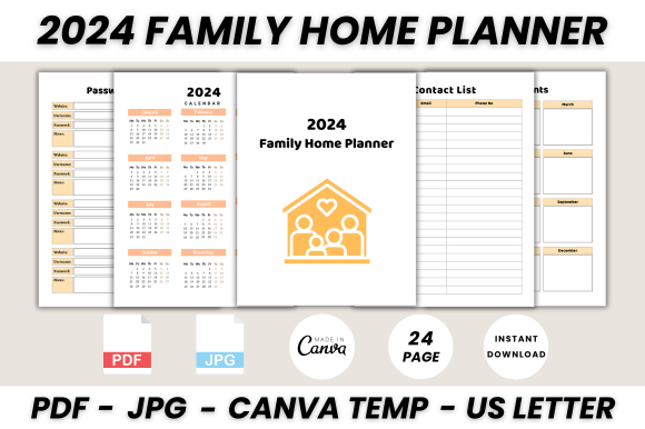 Mastering Your 2024 Family Home Planner Canva Template