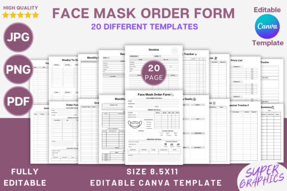 Streamline Your Business with an Editable Face Mask Order Form