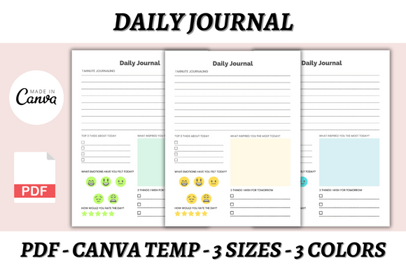Streamline Your Creativity: The Daily Journal Canva Template