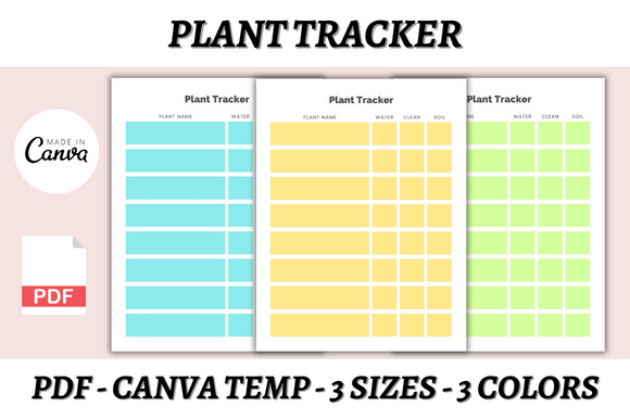 Streamline Your Green Thumb: The Plant Tracker Canva Template